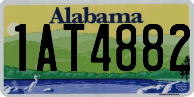AL license plate 1AT4882