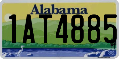 AL license plate 1AT4885