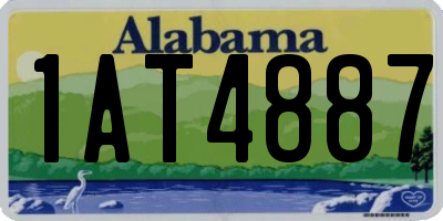 AL license plate 1AT4887