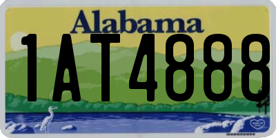 AL license plate 1AT4888