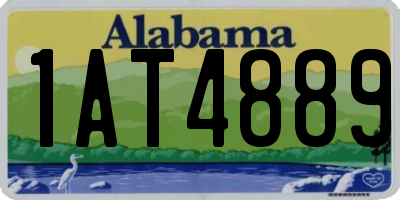 AL license plate 1AT4889