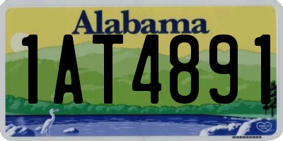 AL license plate 1AT4891