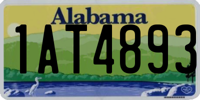 AL license plate 1AT4893
