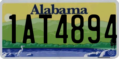 AL license plate 1AT4894
