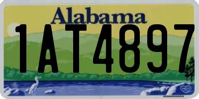 AL license plate 1AT4897