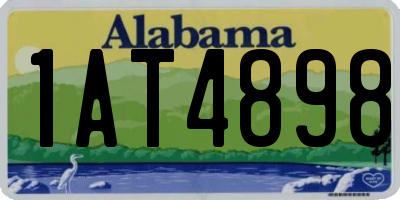 AL license plate 1AT4898