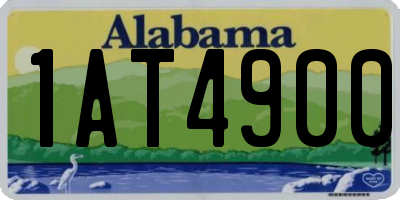 AL license plate 1AT4900