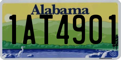 AL license plate 1AT4901
