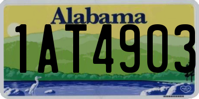 AL license plate 1AT4903
