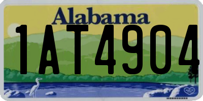 AL license plate 1AT4904