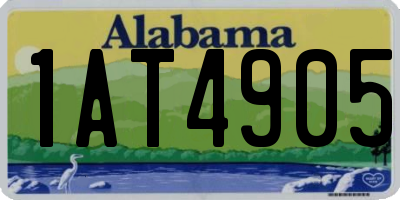 AL license plate 1AT4905