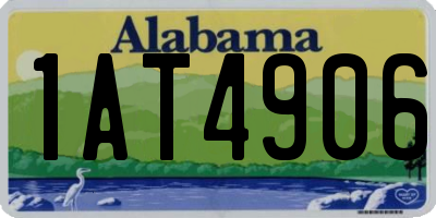 AL license plate 1AT4906