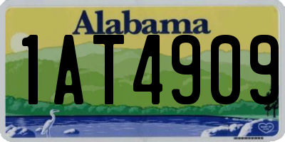 AL license plate 1AT4909