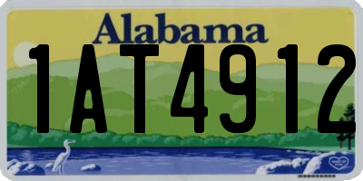 AL license plate 1AT4912