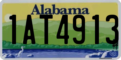 AL license plate 1AT4913