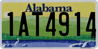 AL license plate 1AT4914