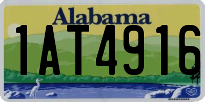 AL license plate 1AT4916