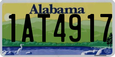 AL license plate 1AT4917