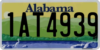 AL license plate 1AT4939