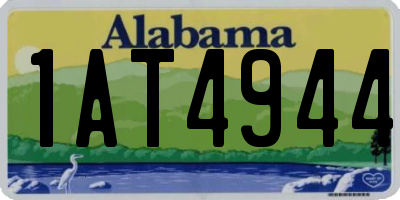 AL license plate 1AT4944