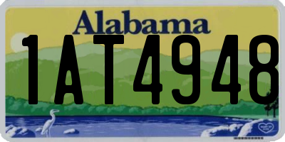 AL license plate 1AT4948