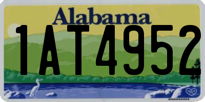 AL license plate 1AT4952