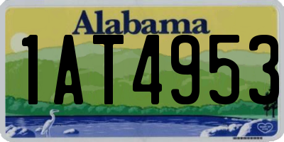 AL license plate 1AT4953