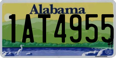AL license plate 1AT4955