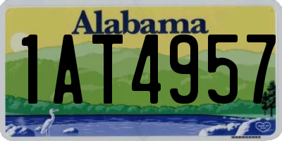 AL license plate 1AT4957