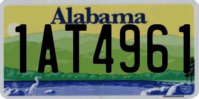 AL license plate 1AT4961