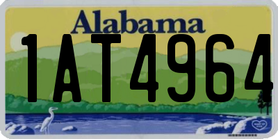 AL license plate 1AT4964
