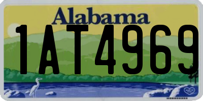 AL license plate 1AT4969