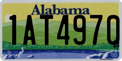 AL license plate 1AT4970