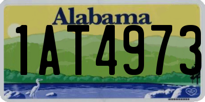 AL license plate 1AT4973