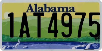 AL license plate 1AT4975