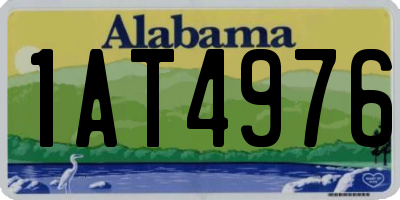 AL license plate 1AT4976