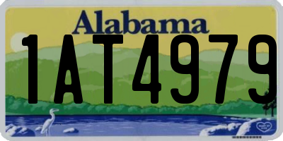 AL license plate 1AT4979