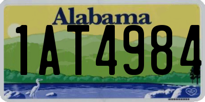 AL license plate 1AT4984