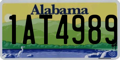 AL license plate 1AT4989