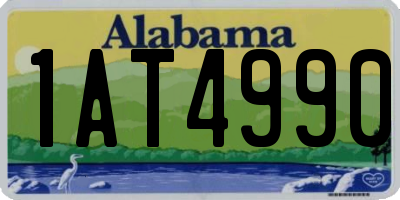 AL license plate 1AT4990