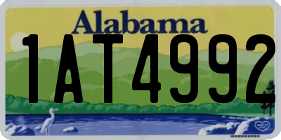 AL license plate 1AT4992