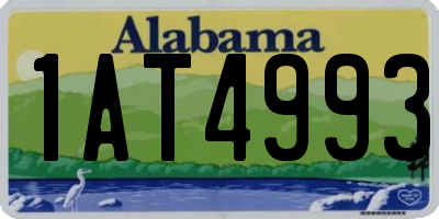 AL license plate 1AT4993