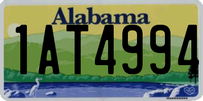 AL license plate 1AT4994