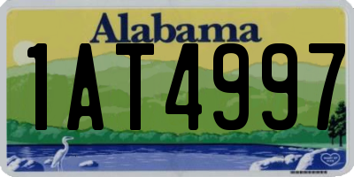 AL license plate 1AT4997