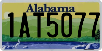AL license plate 1AT5077