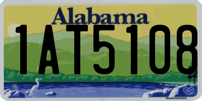 AL license plate 1AT5108