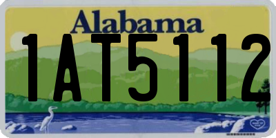 AL license plate 1AT5112