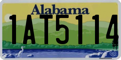 AL license plate 1AT5114