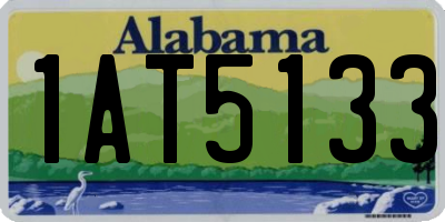 AL license plate 1AT5133