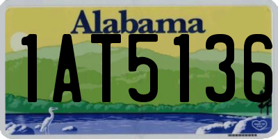 AL license plate 1AT5136